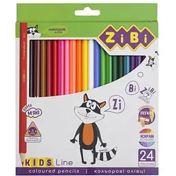 Олівці кольорові ZiBi Kids line 24 кольорів (ZB.2416)