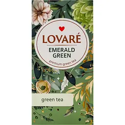 Чай зелений Lovare Emerald Green 36 г (24 шт. х 1.5 г) - мініатюра 2
