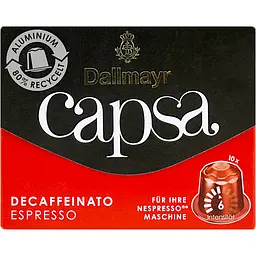 Уцінка. Кава в капсулах Dallmayr Espresso без кофеїну 10 капсул 56 г  - мініатюра 3