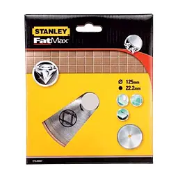 Диск пиляльний Stanley алмазний 125x22.2 кахель/кераміка суцільний (STA38007)