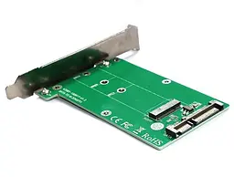 Контроллер Maiwo SATA to M.2 (NGFF) B-key SSD 22*42, 22*60, 22*80 mm, with full profile bracket - мініатюра 4