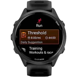 Смарт-годинник Garmin Forerunner 570 47mm Slate Gray Aluminum with Translucent Black/Black Band (010-02971-00) [138714] - мініатюра 7