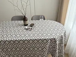 Скатертина столова Ecotton DUCK 170х220 см водовідштовхувальна Абстракт сірий (27951/29) (24999) - мініатюра 10