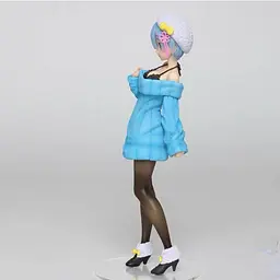 Фігурка Taito Re Zero Rem Knit Dress Жизнь в альтернативном мире с нуля Рем в голубом светре 23смnimeRZ 22.103 - мініатюра 2