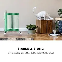Масляний радіатор KLARSTEIN Thermaxx Retroheat 2500 W (10035081) - мініатюра 8