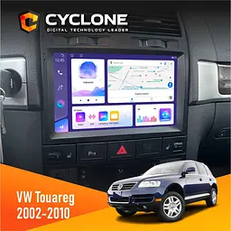 Штатна магнітола Volkswagen Touareg 2002-2010 Cyclone C9-011 4x64, DSP Cyclone (НФ-00007177)