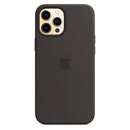 Чохол Silicone Case з MagSafe для Apple iPhone 12 Pro Max (Black) ААА [53336] - мініатюра 3