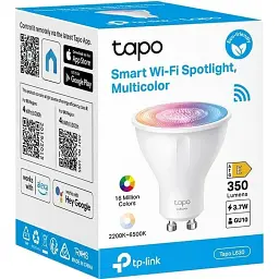 Розумна лампочка TP-Link Tapo L630 N300 GU10 (TAPO-L630) - мініатюра 2