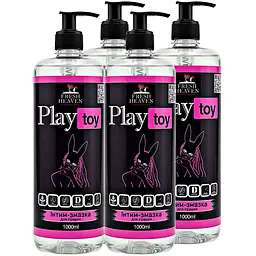 Iнтим-змазка для іграшок (блок 4шт) "Play Toy" ТМ "Fresh Heaven", 1000ml