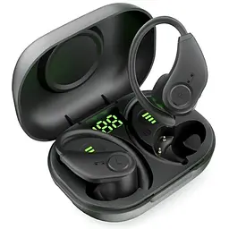 Бездротові навушники Bluedio S6 V2 Bluetooth із зарядним чохлом Чорні - мініатюра 4