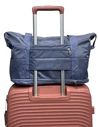 Сумка дорожня лоукост 40x30x20 см 27 л нейлон складаний Синій