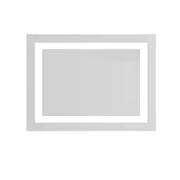 Дзеркало Volle Luna Cuadro прямокутне 60x80 см, з підсвічуванням по контуру, без вимикача хром 1648.53136800, Хром