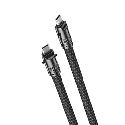 Шнурок на руку + тримач з кабелем XO NB-Q289B Bullet Type-C to Type-C 60W 30cm чорний - мініатюра 2