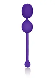 Вагінальні кульки CalExotics Rechargeable Dual Kegel, 9 см, фіолетовий