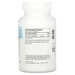 Піколінат цинку Thorne Zinc Picolinate 30 mg, 180 вегакапсул - мініатюра 2