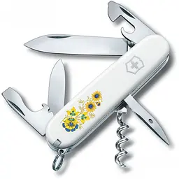 Ніж Victorinox Spartan Ukraine 91мм 12функ біл Квіти