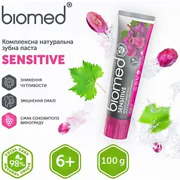 Зубна паста Biomed Sensetive Зміцнення емалі і зниження чутливості 100 г - мініатюра 7