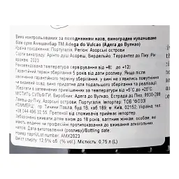 Вино Adega do Vulcao Ameixambar IG Acores біле сухе 0.75 л - мініатюра 5