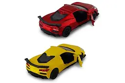 Іграшкова легкова машинка Chevrolet Corvette C8 Z06 2024 TechnoDrive 250310, 2 кольори - мініатюра 4