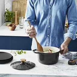 Tefal Кастрюля Tefal Air, з кришкою, 3.1л, алюміній, чорний - мініатюра 10