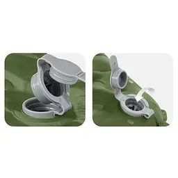 Матрац туристичний надувний двомісний Naturehike CNK2450WS014, надлегкий, 200х132х8 см, зелений із мішком для надування - мініатюра 4