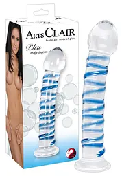 Фалоімітатор You2Toys Arts Clair Bleu Majestueux 18 см мульти - мініатюра 5