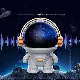 Портативна колонка Астронавт Y5 K-29 акумуляторна музична колонка радіо будильник 10 Вт - мініатюра 3