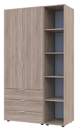 Комплект Doros Гелар з Етажеркою Дуб Сонома 2 ДСП 115.7х49.5х203.4 (42005041)