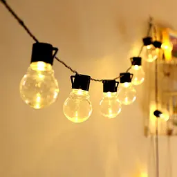 Вулична світлодіодна гірлянда класична, 10 метрів, 220V, теплий білий (WLS-2315W10)