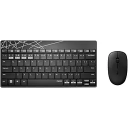 Комплект Rapoo 8000M Wireless Black (8000M Black)