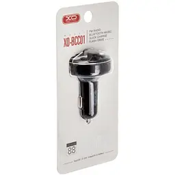 FM-трансмітер XO BCC01 Smart Bluetooth MP3 Car Charger Чорний - мініатюра 2