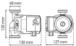 Насос циркуляційний відцентровий Koer Kp.GRS-25 / 6-130 KP0251 - мініатюра 3