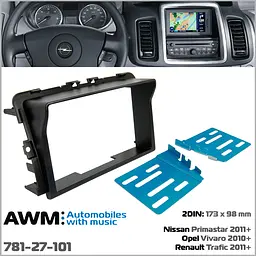 Перехідна рамка Opel Vivaro, Renault Trafic, Nissan Primastar AWM 781-27-101 - мініатюра 4