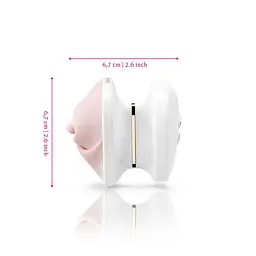 Вібратор для клітора Mystim Heart´s Desire White, 8 режимів, дуже потужний - мініатюра 5