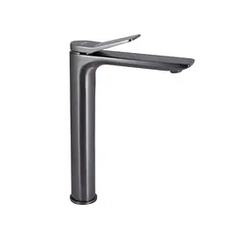 Змішувач для умивальника Qtap Presto високий QTPRE269GRP45582 Graphite Графіт