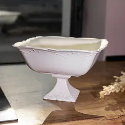 Ваза для фруктов на ножке фарфоровая Pearl 26,5*26,5 см Yiwu 120-YH-HG052 - миниатюра 2