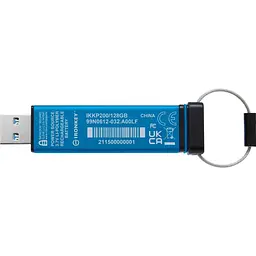 Флеш-накопичувач USB3.2 128GB Kingston IronKey Keypad 200 Type-A Blue (IKKP200/128GB) - мініатюра 3