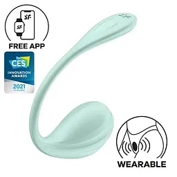 Смарт-віброяйце Satisfyer Smooth Petal Connect App Mint - мініатюра 2