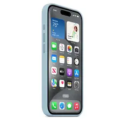 Силіконовий чохол CasePro Silicone Case with MagSafe Light Blue для iPhone 15 Pro - мініатюра 5