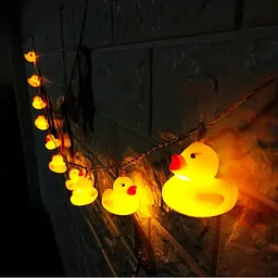 Гірлянда світлодіодна для дитячої кімнати DUCK 1.5 м Гірлянда із 10 пластикових міні-каченят - мініатюра 2