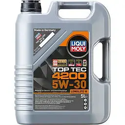 Автомобільна моторна олива Liqui Moly Top Tec 4200 5W-30 7661 5л - мініатюра 2