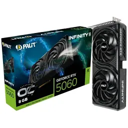 Відеокарта GeForce RTX 5060, Palit, Infinity 2 OC, 8Gb GDDR7, 128-bit, HDMI/3xDP, 2512/28000 MHz, 8-pin (NE75060V19P1-GB2063L) - мініатюра 5
