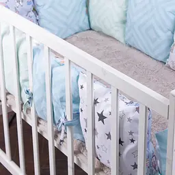 Подушки-борти MirSon Kids Time 18-100 Mint time блакитні 12 шт. - мініатюра 6