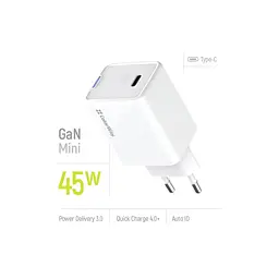 Зарядний пристрій ColorWay GaN Mini 45W PD Port PPS USB-C white (CW-CHS057PD-WT) - мініатюра 8