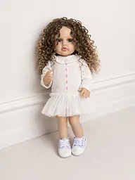 Реалістична Кукла Реборн 55 см повністю вінілова Doll Reborn Baby К0100507 - мініатюра 5