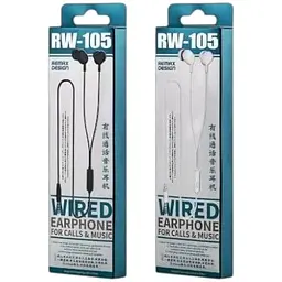 Навушники Remax with mic Wired Earphone RW-105 HD Mic - мініатюра 3