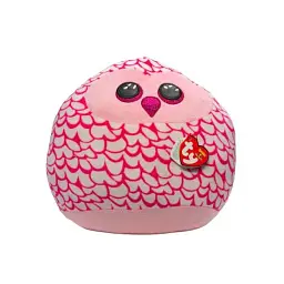 М'яконабивна іграшка TY Squish-A-Boos Рожева сова Pinky 20 см 39300