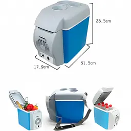Портативний автохолодильник від прикурювача 12V Portable Fridge Freezer на 7.5 л - мініатюра 6