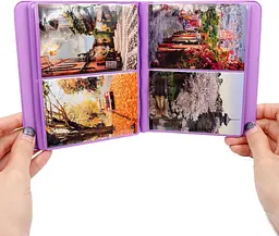 Фотоальбом для Fujifilm Instax Mini (12, 11, 40, 70, 90, 99, EVO, Link, Liplay) Polaroid 300, Z2300 на 64 фото, фіолетовий  - мініатюра 3