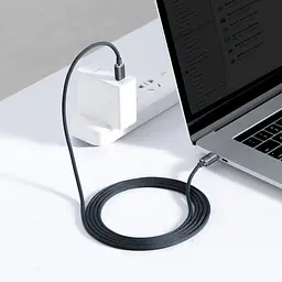 Кабель Baseus Crystal Shine Series Fast Charging Data Cable Type-C to Type-C 100 W 2 m Black (CAJY000701) - мініатюра 6